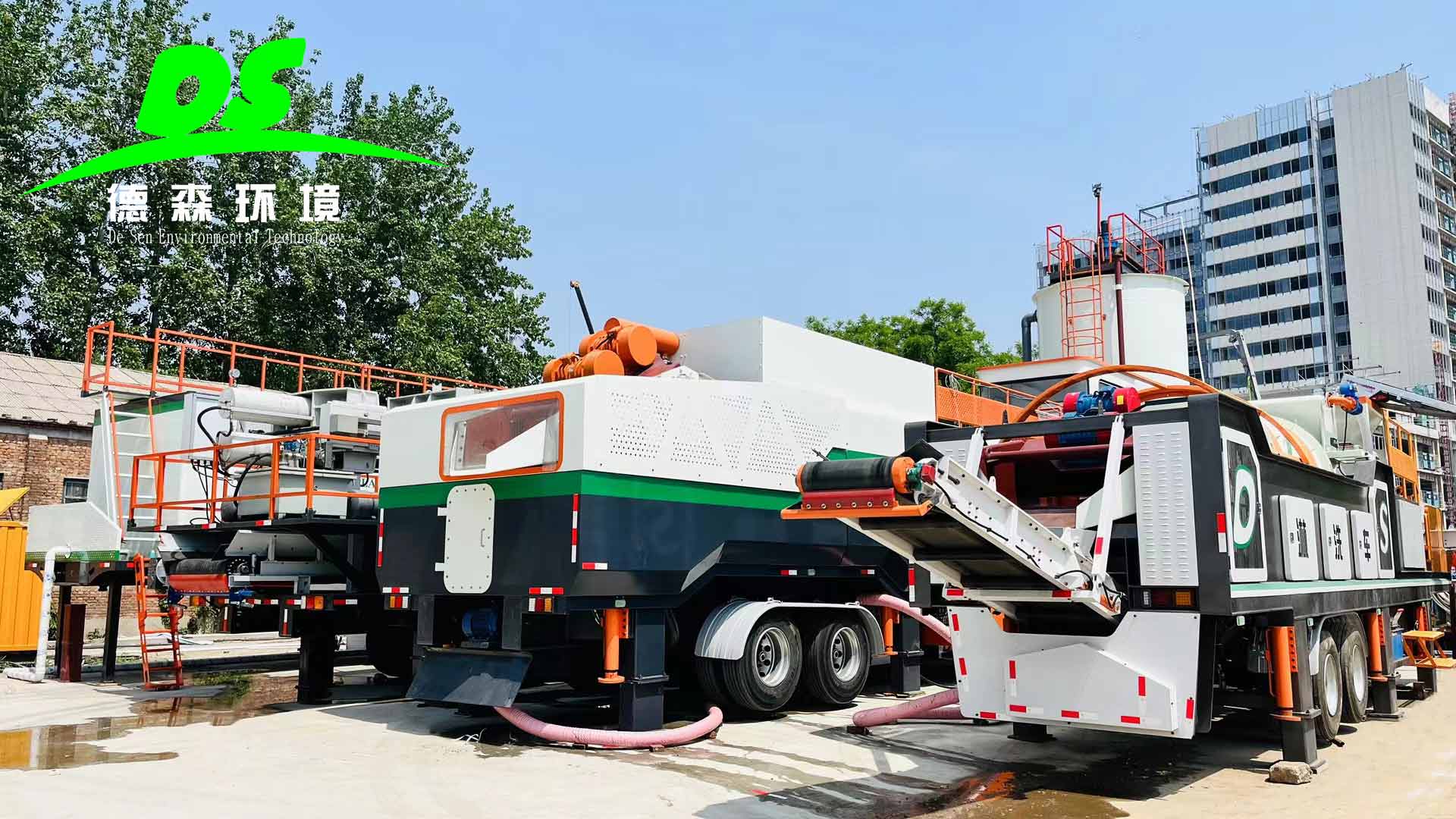 模塊化高效出擊！德森泥漿分級(jí)篩分車破局之道